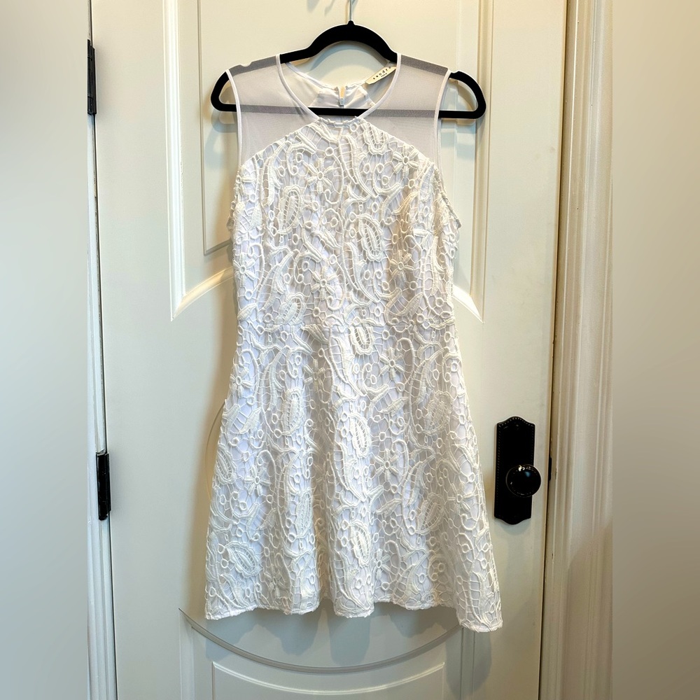 Sandro White Lace Dress